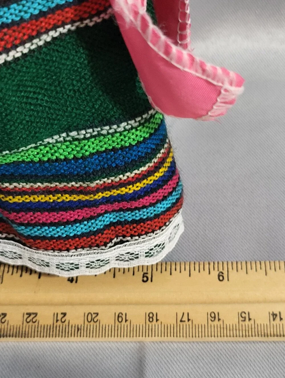 Vintage Munecas Mexicanas Girl Doll Mexican Souvenir Folk Art Sombrero 10